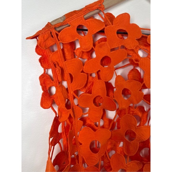 Maeve Orange Floral Cutout Camisole Top - Picture 9 of 13